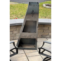 17 Stories Flame King 46" Outdoor Mini Fireplace