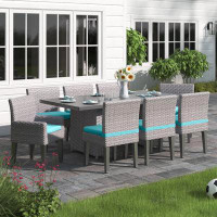 Sol 72 Outdoor™ Rochford 9 Piece Patio Dining Set with Cushions