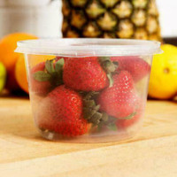 16 oz. Microwavable Translucent Round Deli Container & Lid 250/Case*RESTAURANT EQUIPMENT PARTS SMALLWARES HOODS AND MORE