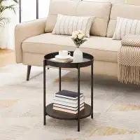 Zipcode Design™ Kappel Steel Tray Top End Table with Storage