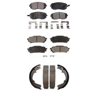 Front Rear Ceramic Brake Pads And Parking Shoes Kit For Subaru Forester Impreza KTN-100601