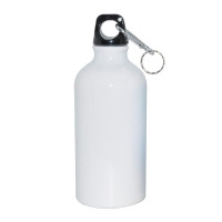 600ml Aluminium Water Bottle White Sublimation Blank Heat Press Transfer 001402