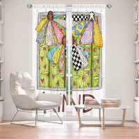 East Urban Home Lined Window Curtains 2-panel Set for Window Size 80" x 61" by Marley Ungaro - Kind Flowers