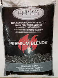 ** Brand New Flavor **  Charcoal Blend Wood Pellet Available in 40 LB Bags