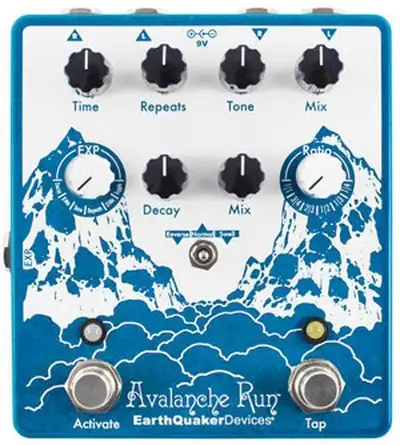 Avalanche Run Stereo Reverb & Delay with Tap Tempo EarthQuaker Devices