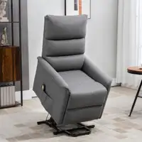 Power Lift Chair 25.2" W x 34.6" D x 40.9" H Dark Gray