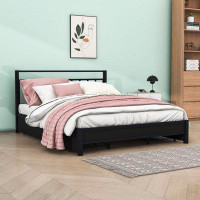 Latitude Run® Nancyanne Queen Size Platform Storage Bed with 4 Drawers