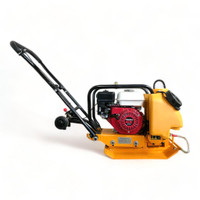 HOC HC-60 14 COMMERCIAL HONDA GX160 PLATE COMPACTOR + WHEEL KIT + WATER + FREE SHIPPING + 2 YEAR WARRANTY