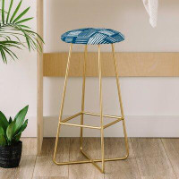 East Urban Home The Old Art Studio Torn Lines Abstract 31" Bar Stool