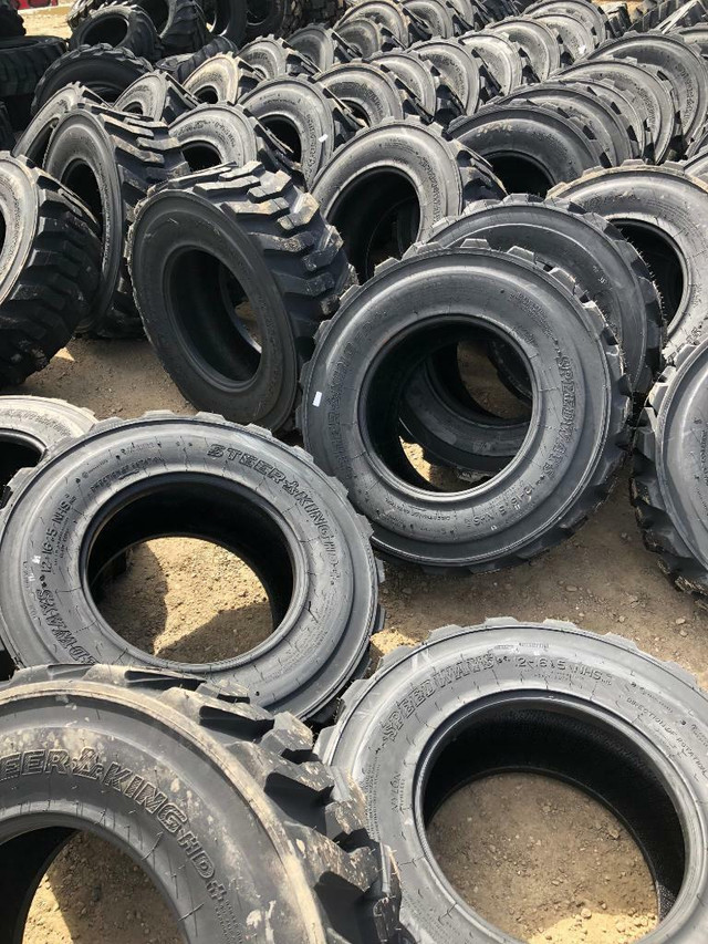 PREMIUM HEAVY DUTY SKID STEER AND BOBCAT TIRES - 12X16.5 10X16.5 14X17.5  - LOWEST PRICE GUARANTEE! JOHN DEERE CAT in Tires & Rims in Peace River Area - Image 4