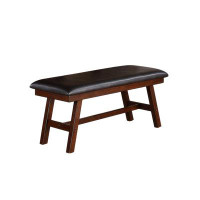 Red Barrel Studio Faux Leathe Dining Bench