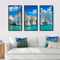 Rosecliff Heights Greek Holidays - Landscape Framed Canvas Wall Art Set Of 3