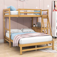Harriet Bee Fayla Twin Over Full 3 - Drawer L-Shaped Bunk Bed with Built-in-Desk by Harriet Bee