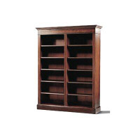Aston Court 78" H x 63" W Solid Wood Library Bookcase