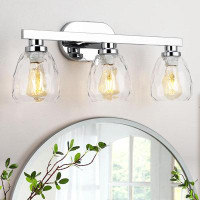 Wrought Studio 3/4/5 Light Bathroom Vanity Light Wall Sconce With Glass Shade