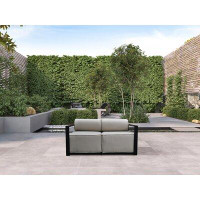 Wrought Studio Gruver Outdoor Loveseat with Cushions