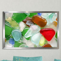 Made in Canada - Picture Perfect International "Sea Glass 1" Framed Photographic Print