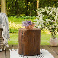 Millwood Pines Cylinder STUMP TABLE Stool Prop Plant Stand Holder SIDE TABLE CONCRETE COFFEE TABLE Log Table For Garden