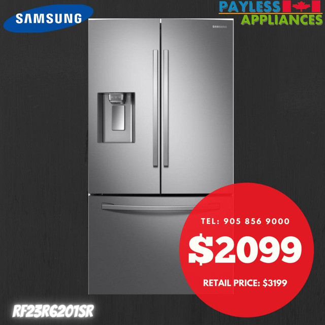 Samsung RF23R6201SR 36 Counter Depth French Door Fridge 22.6 cu. ft. Capacity in Refrigerators in Toronto (GTA)