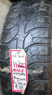 LT 265/75/ R16 Hercules All Trac A/T Winter M/S* Used WINTER Tires 50%TREAD LEFT 10 PLY - Load Range E $40 for THE TIRE