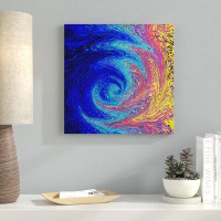 Made in Canada - Ebern Designs 'Ocean Whirlpool' Acrylic Painting Print on Wrapped Canvas