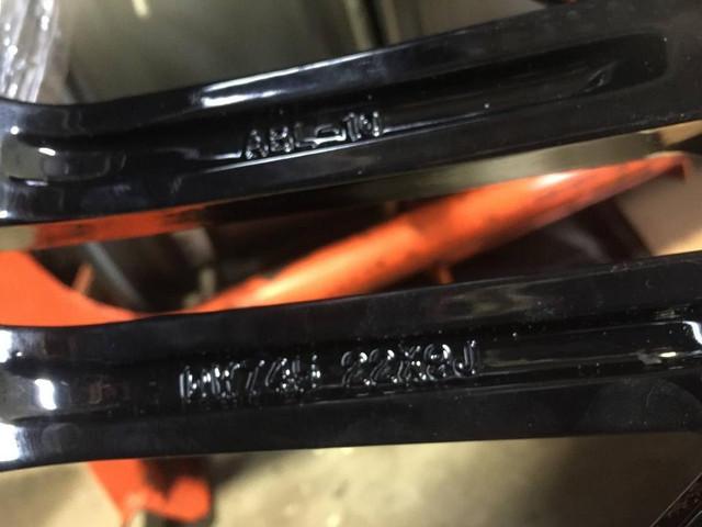 22 inch SET OF 4 USED REFINISHED RIMS ASANTI BLACK LABEL SERIES 22x9J ET32 PCD 5x120 in Tires & Rims in Toronto (GTA) - Image 3