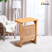 clihome 24.5'' Tall End Table With Storage Bag