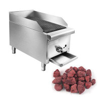 Aplancee Aplancee 12" Commercial Gas Grill Radiant Charbroiler 28000 BTU Stainless Steel Natural Gas Char Broiler Griddl