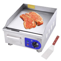 1500W 14&#34; Electric Countertop Griddle Flat Top Commercial Restaurant Grill BBQ - FREE SHIPPING