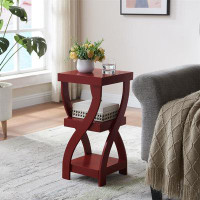 Latitude Run® Lionel Grey End Table - Elegant Wood With Storage, Durable Material, Multi-Purpose Use
