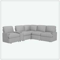 Latitude Run® 104" Power Recliner Corner Sofa Home Theater Reclining Sofa