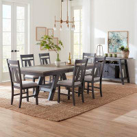 Wildon Home® Arnelda 6 - Person Butterfly Leaf Rubberwood Solid Wood Dining Set
