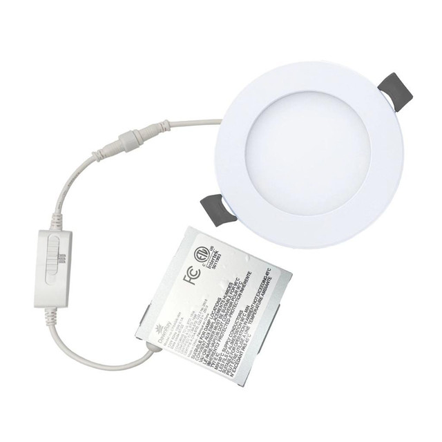 DawnRay 4 LED Slim Panel Round White dans Électricité - Image 3