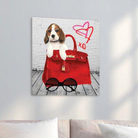 Everly Quinn 'Let's Go! Beagle' by Jodi P. - Photograph Print on Glass