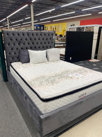 Grey Platform Bed On Huge Sale!!