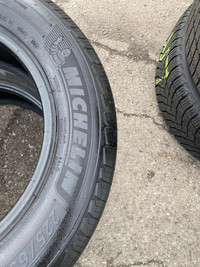 TWO USED 225 / 65 R17 MICHELIN DEFENDER TIRES !!