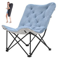 Arlmont & Co. Raika Folding Camping Chair with Cushions