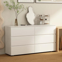 Wade Logan Anastasiya Modern 6 - Drawer Dresser In White