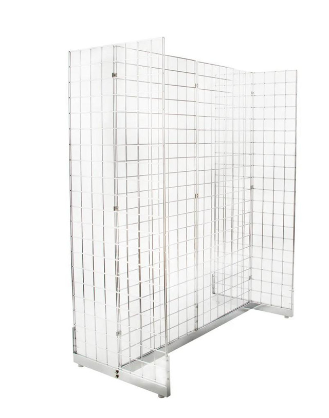H-UNIT/GONDOLA/ GRID PANELS/ 4 SIDED PANELS FOR DISPLAYING FOR CLOTHING & SHELVING/ WHITE, BLACK OR CHROME in Other in Ontario - Image 2