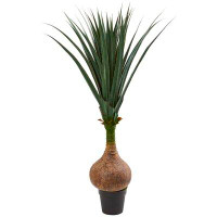 Ivy Bronx Yucca Artificial Flowering Plant in Pot