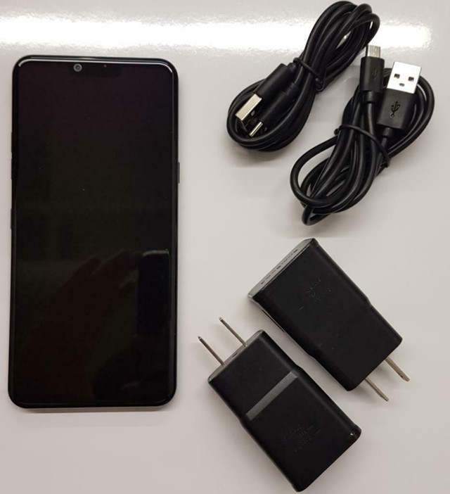 LG G7 Thinq G8 Thinq CANADIAN MODELS ***UNLOCKED*** New Condition with 1 Year Warranty Includes All Accessories in Cell Phones in New Brunswick