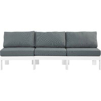 Ebern Designs Caymitte 90" Wide Outdoor Patio Sofa with Cushions