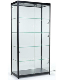 NEW GLASS DISPLAY SHOWCASE LED TOWER TNS094