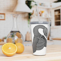 East Urban Home Ghoulaba Plastic Tumbler With Straw