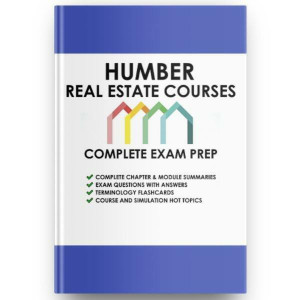 Humber Real Estate Salesperson & Real Essentials Exam, 2022 Answers Sims All Courses Study Books, Real Estate Broker Ontario Preview