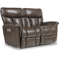 La-Z-Boy Mateo Leather Match Power Reclining Loveseat with Power Headrests and Lumbar