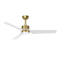 Orren Ellis 52" Ron 3 - Blade LED  Standard Ceiling Fan with Remote Control and Light Kit Included