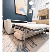 Latitude Run® Upholstered Sleeper Sofa with Gel Mattress