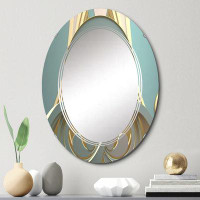 East Urban Home Wardie - Modern Wall Mirror Oval