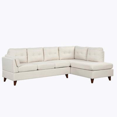 JBRHTWP8MQAPNM4E L-Shape Couch with Chaise Lounge,Sectional Sofa with one Lumbar Pad in Couches & Futons